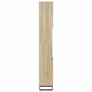 Armadietto da Bagno Rovere Sonoma 30x30x190cm Legno Multistrato 849669