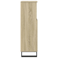 Armadietto da Bagno Rovere Sonoma 30x30x100cm Legno Multistrato