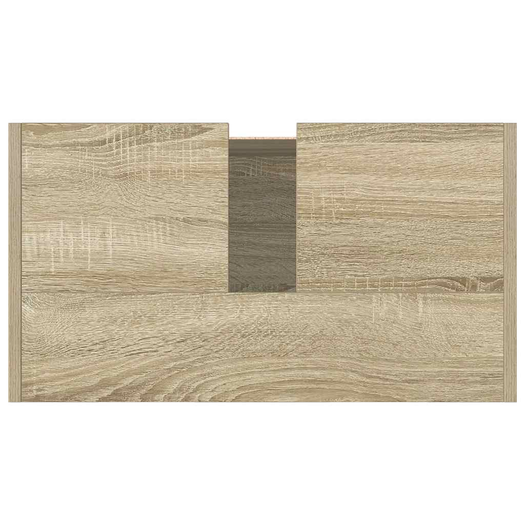 vidaXL Mobile da Bagno Rovere Sonoma 58x33x60 cm in Legno Multistrato