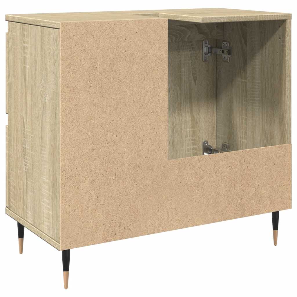Mobile Lavabo da Bagno Rovere Sonoma 65x33x60 cm in Truciolato 849676