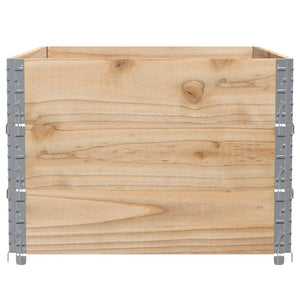 Paretali per Pallet 3 pz 120x80 cm in Legno Massello di Pino 3295366