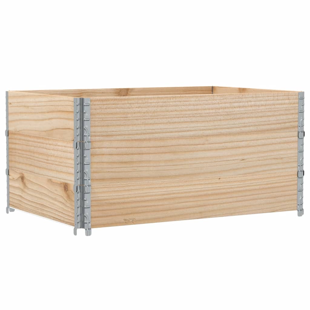 Paretali per Pallet 3 pz 120x80 cm in Legno Massello di Pino 3295366