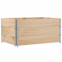 Paretali per Pallet 3 pz 120x80 cm in Legno Massello di Pino 3295366
