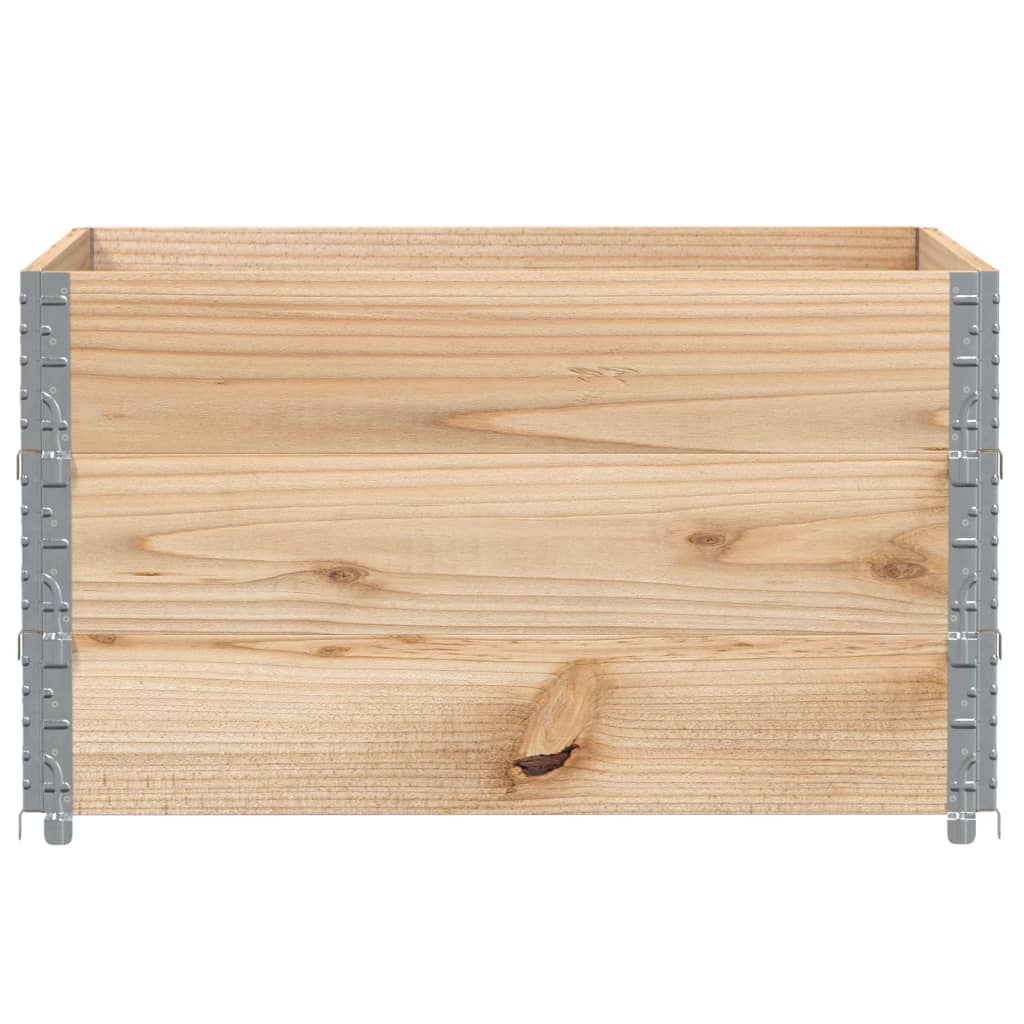Paretali per Pallet 3 pz 100x100 cm in Legno Massello di Pino 3295374