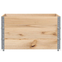 Paretali per Pallet 3 pz 100x100 cm in Legno Massello di Pino 3295374