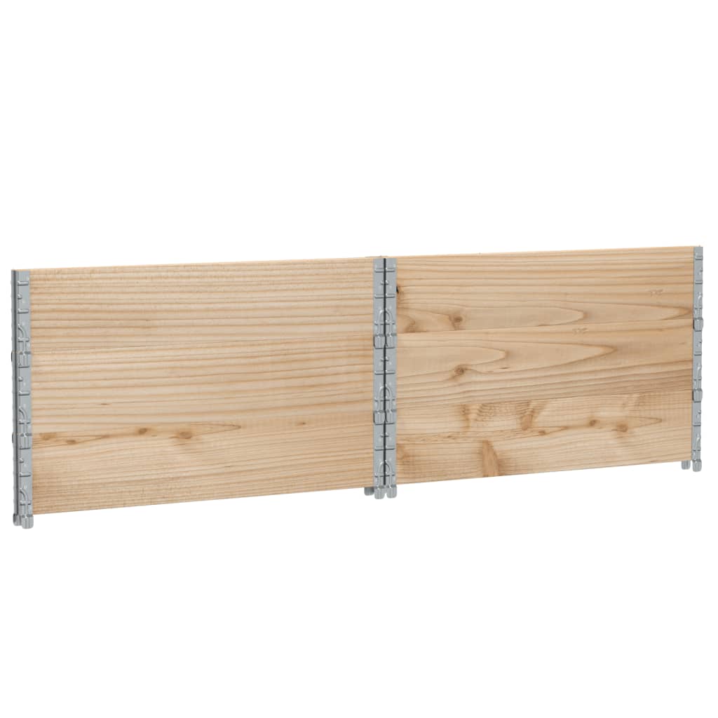 Paretali per Pallet 3 pz 100x100 cm in Legno Massello di Pino 3295374
