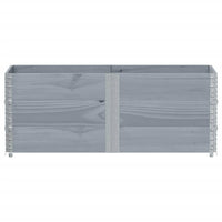 Paretali per Pallet 3pz Grigi 150x50cm Legno Massello di Pino 3295380