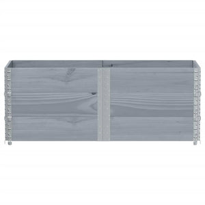 Paretali per Pallet 3pz Grigi 150x50cm Legno Massello di Pino 3295380