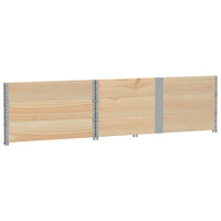 Paretali per Pallet 3 pz 150x100 cm in Legno Massello di Pino 3295382