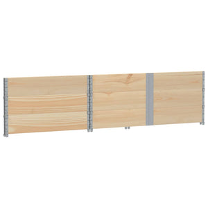 Paretali per Pallet 3 pz 150x100 cm in Legno Massello di Pino 3295382