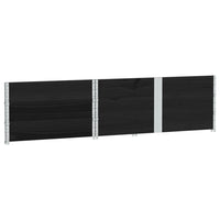 Paretali per Pallet 3 pz Neri 150x100cm Legno Massello di Pino 3295383