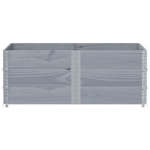 Paretali per Pallet 3pz Grigi 150x100cm Legno Massello di Pino 3295384