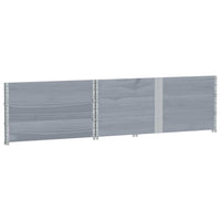 Paretali per Pallet 3pz Grigi 150x100cm Legno Massello di Pino 3295384