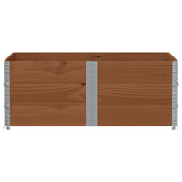 Paretali per Pallet 3pz Marroni 150x100cm Legno Massello Pino 3295385