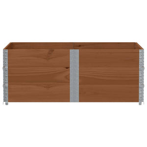 Paretali per Pallet 3pz Marroni 150x100cm Legno Massello Pino 3295385