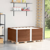 Paretali per Pallet 3pz Marroni 150x100cm Legno Massello Pino 3295385