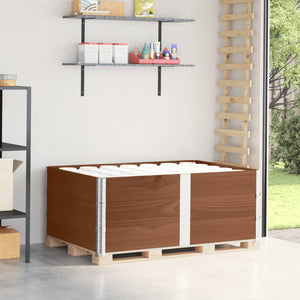 Paretali per Pallet 3pz Marroni 150x100cm Legno Massello Pino 3295385