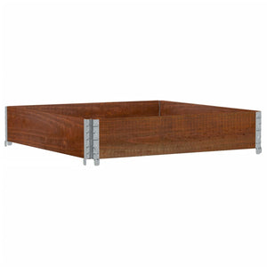 Fioriera da Giardino Marrone 100x100 cm Legno Massello di Pino 3295398