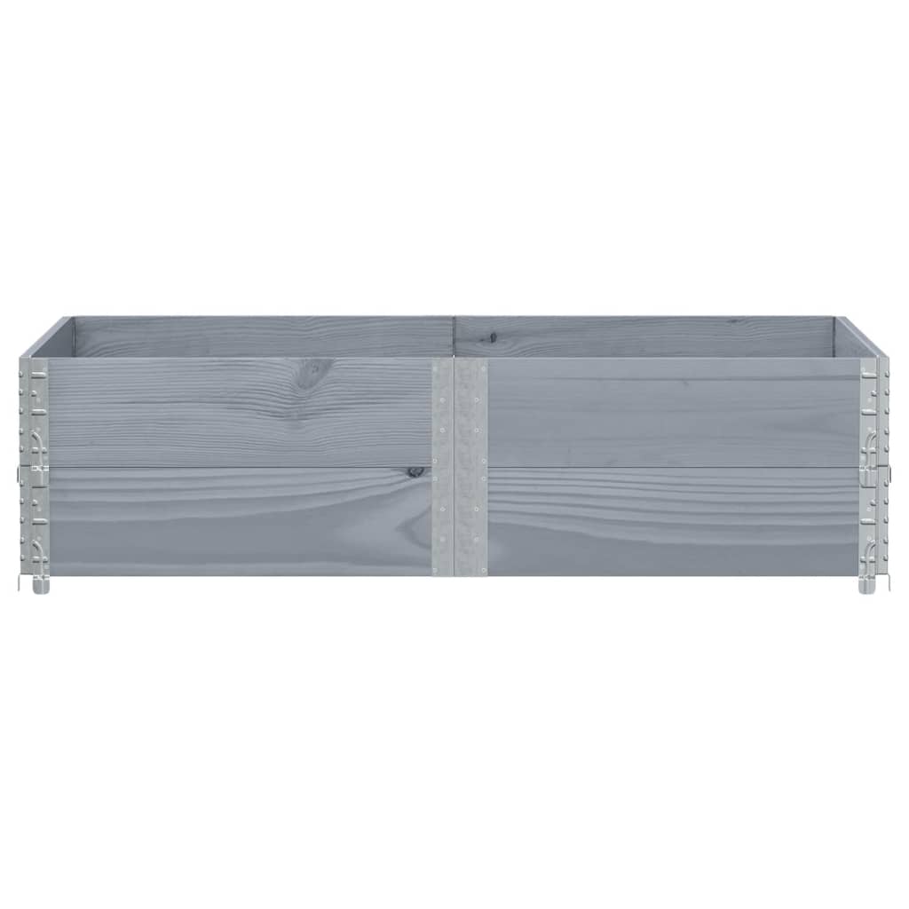 Fioriera da Giardino Grigia 150x100 cm Legno Massello di Pino 3295417