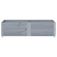 Fioriera da Giardino Grigia 150x100 cm Legno Massello di Pino 3295417