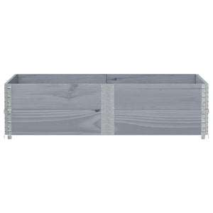 Fioriera da Giardino Grigia 150x100 cm Legno Massello di Pino 3295417
