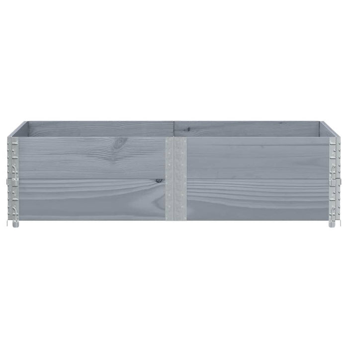 Fioriera da Giardino Grigia 150x100 cm Legno Massello di Pino 3295417