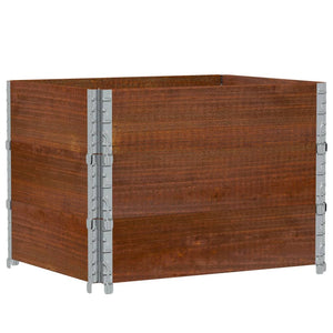 Fioriera da Giardino Marrone 80x60 cm Legno Massello di Pino 3295422