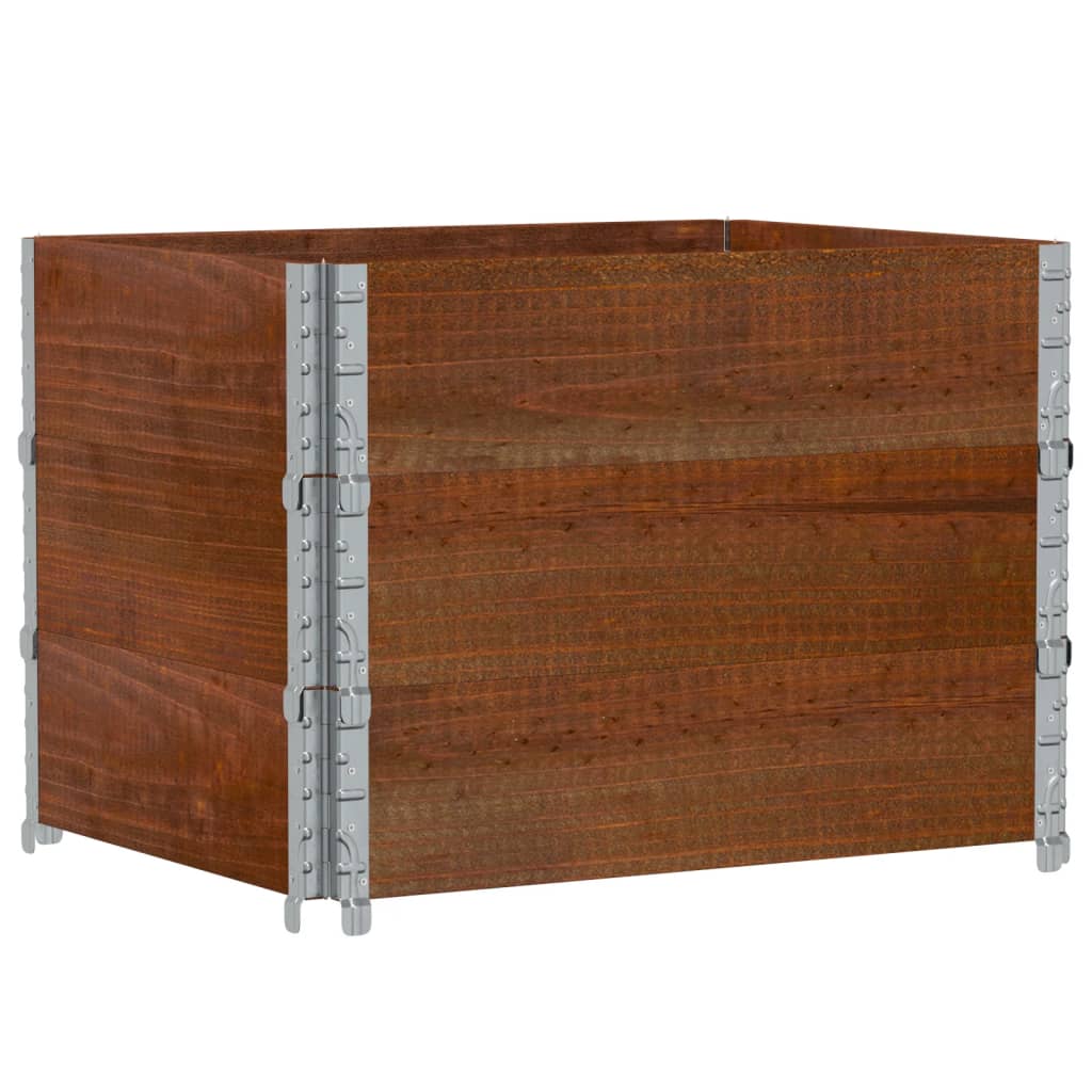 Fioriera da Giardino Marrone 80x60 cm Legno Massello di Pino 3295422