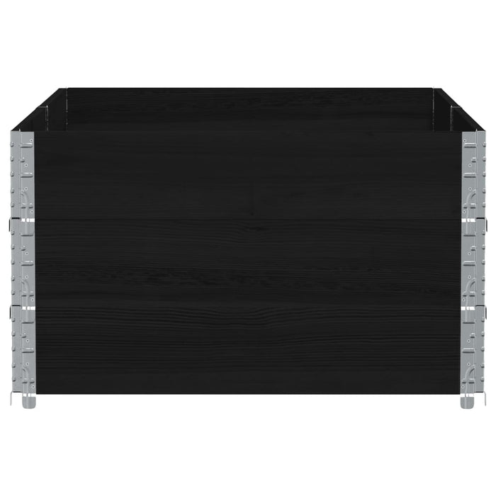 Vassoio per fioriera aiuola rialzata piante fiori terrazza giardino 150 x 100 cm legno massiccio di pino nero 02_0037425