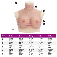 Corpetto in Silicone Naturale Coppa E