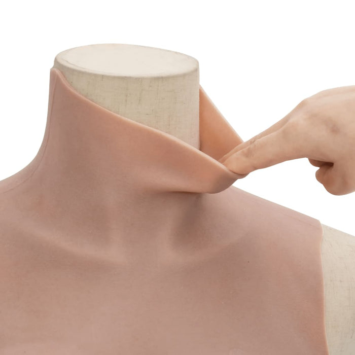 vidaXL Corpetto in Silicone Abbronzato Coppa C