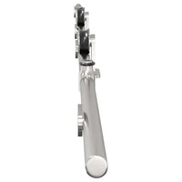 vidaXL Kit Binari Porta Scorrevole 200 cm Acciaio Inossidabile Argento