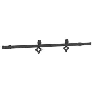 Kit di Binari per Porte Scorrevoli 152,5 cm Acciaio Nero