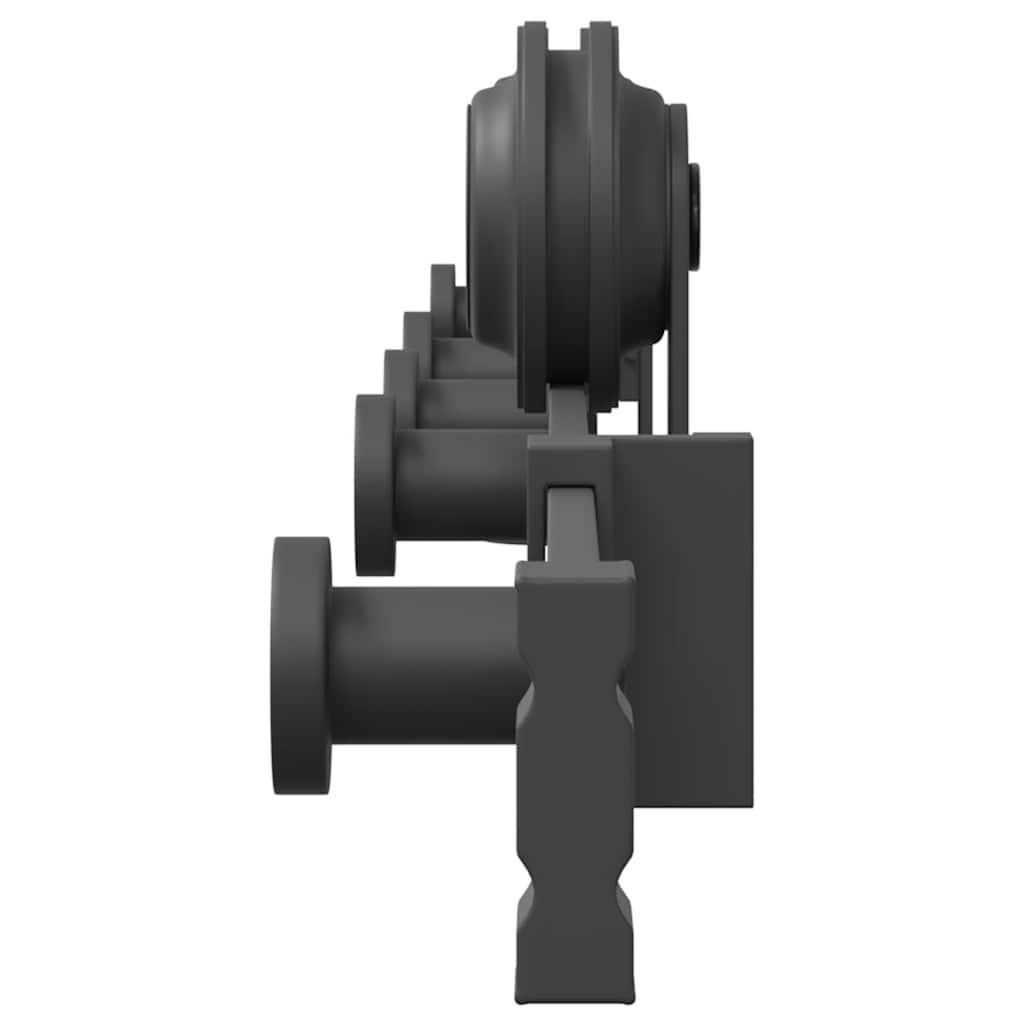 vidaXL Kit di Binari per Porte Scorrevoli 152,5 cm Acciaio Nero