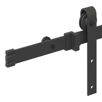 Kit di Binari per Porte Scorrevoli 152,5 cm Acciaio Nero 4009710