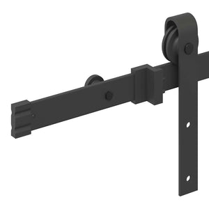 Kit di Binari per Porte Scorrevoli 152,5 cm Acciaio Nero 4009710