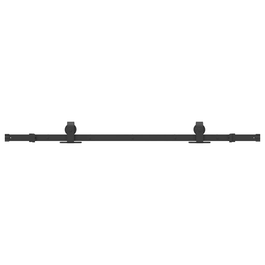 Kit di Binari per Porte Scorrevoli 152,5 cm Acciaio Nero 4009718