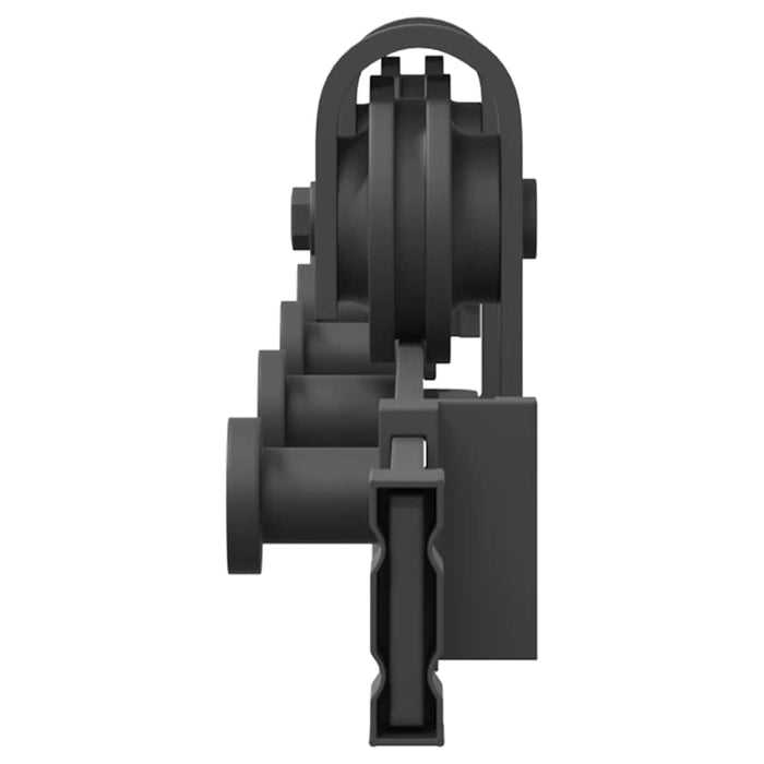 Kit di Binari per Porte Scorrevoli 152,5 cm Acciaio Nero 4009718