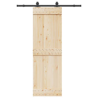 Kit di Binari per Porte Scorrevoli 152,5 cm Acciaio Nero 4009718