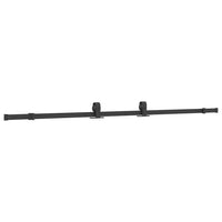Kit di Binari per Porte Scorrevoli 213 cm Acciaio Nero