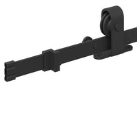 Kit di Binari per Porte Scorrevoli 213 cm Acciaio Nero