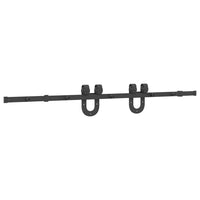 Kit di Binari per Porte Scorrevoli 183 cm Acciaio Nero 4009720