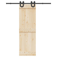 Kit di Binari per Porte Scorrevoli 183 cm Acciaio Nero 4009720