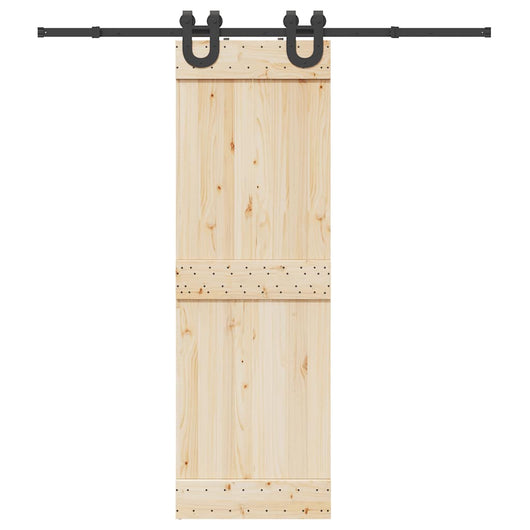 vidaXL Kit di Binari per Porte Scorrevoli 200 cm Acciaio Nero