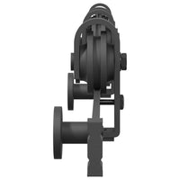 vidaXL Kit di Binari per Porte Scorrevoli 183 cm Acciaio Nero