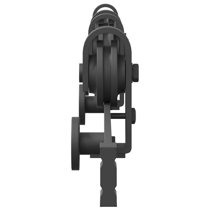 Kit di Binari per Porte Scorrevoli 200 cm Acciaio Nero 4009745