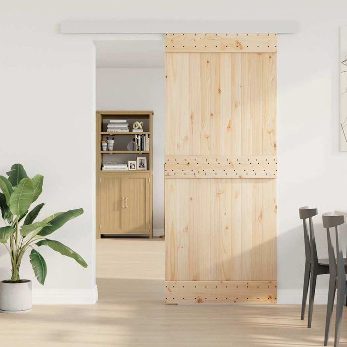 Kit Ferramenta per Porte Scorrevoli 183 cm in Lega di Alluminio