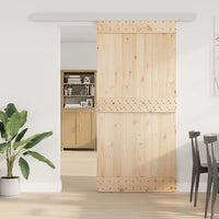 Kit Ferramenta per Porte Scorrevoli 200 cm in Lega di Alluminio