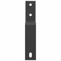 Staffe Bypass Porta Fienile 5 pz Guide Piatte Acciaio Carbonio 4009760