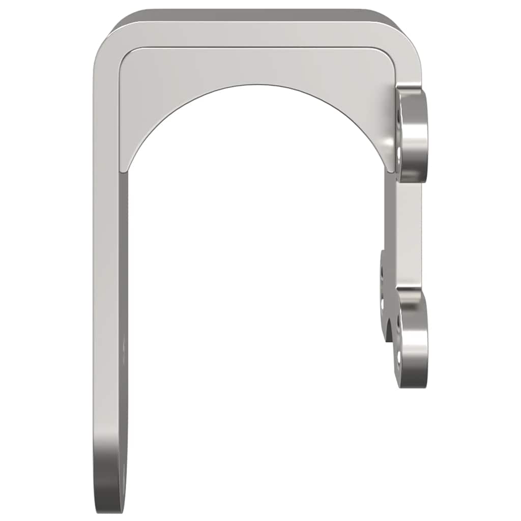 vidaXL Staffe Bypass Porta della Fienile 4 pz Guide Tonde Acciaio Inox